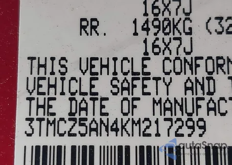 2019 Toyota Tacoma Sr5 V6 z USA, uszkodzony, nr VIN 3TMCZ5AN4KM217299